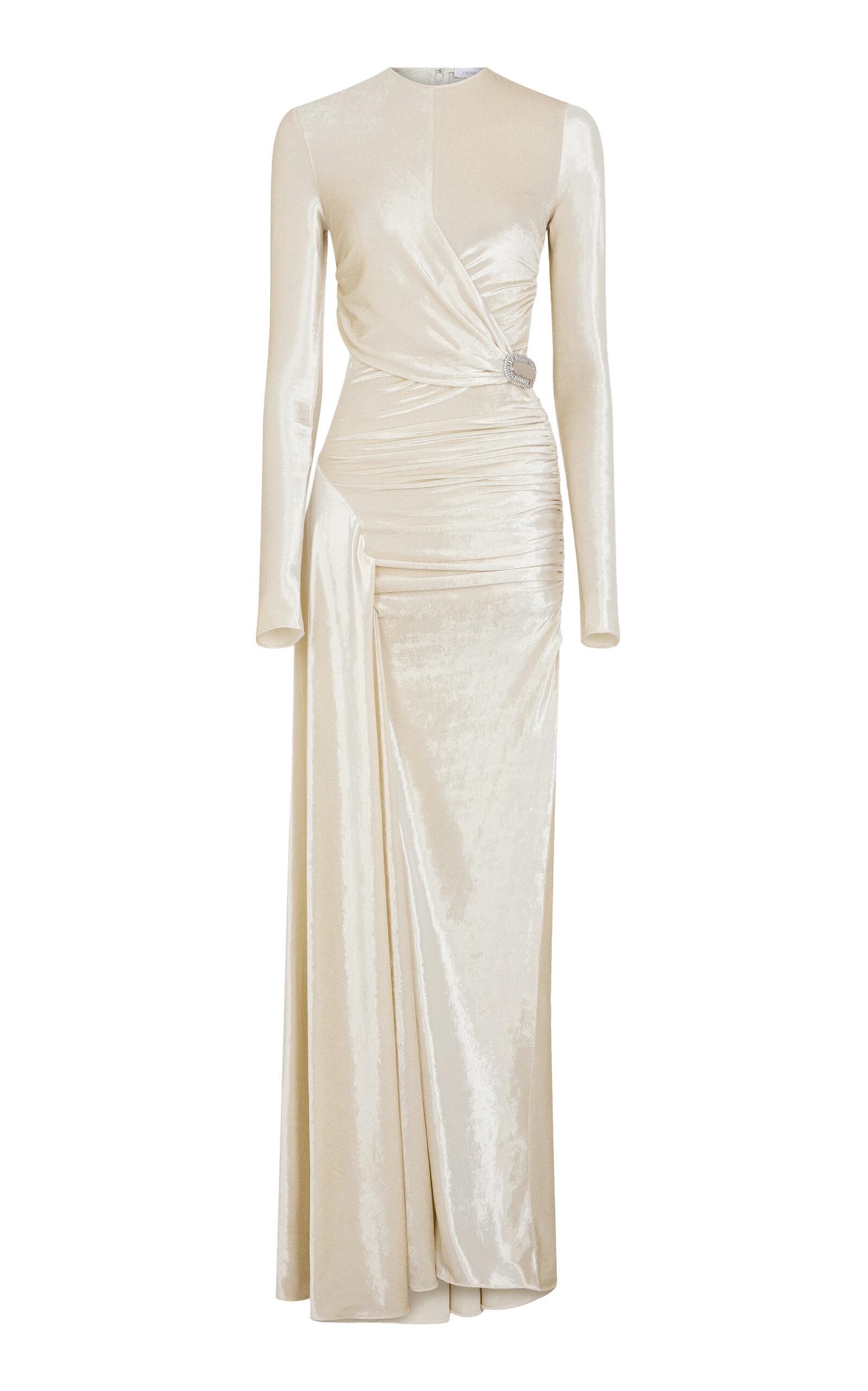 Rabanne Stretch-Velvet Cutout Gown - Moda Operandi by RABANNE