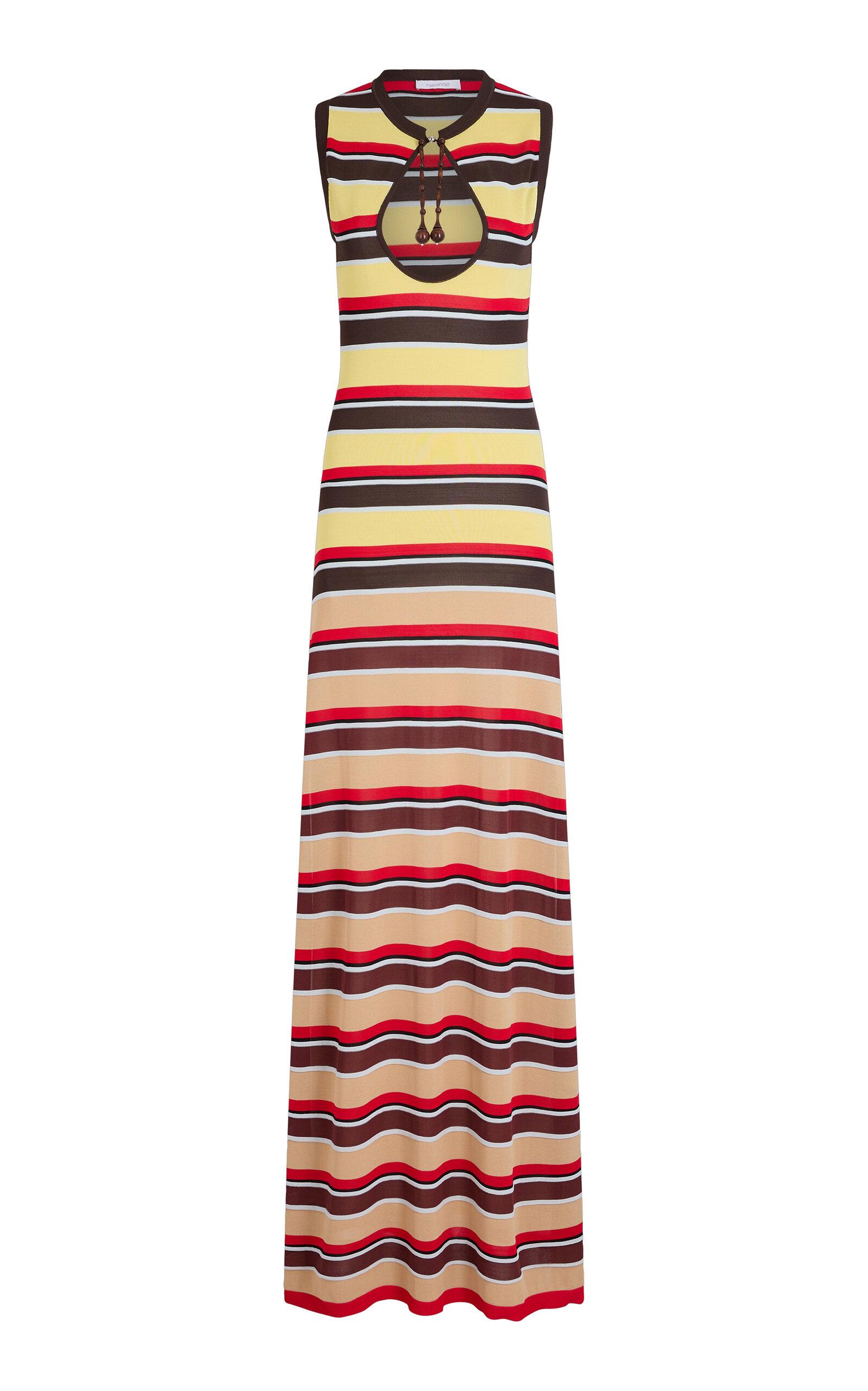 Rabanne Striped Keyholeaxi Dress -oda Operandi by RABANNE