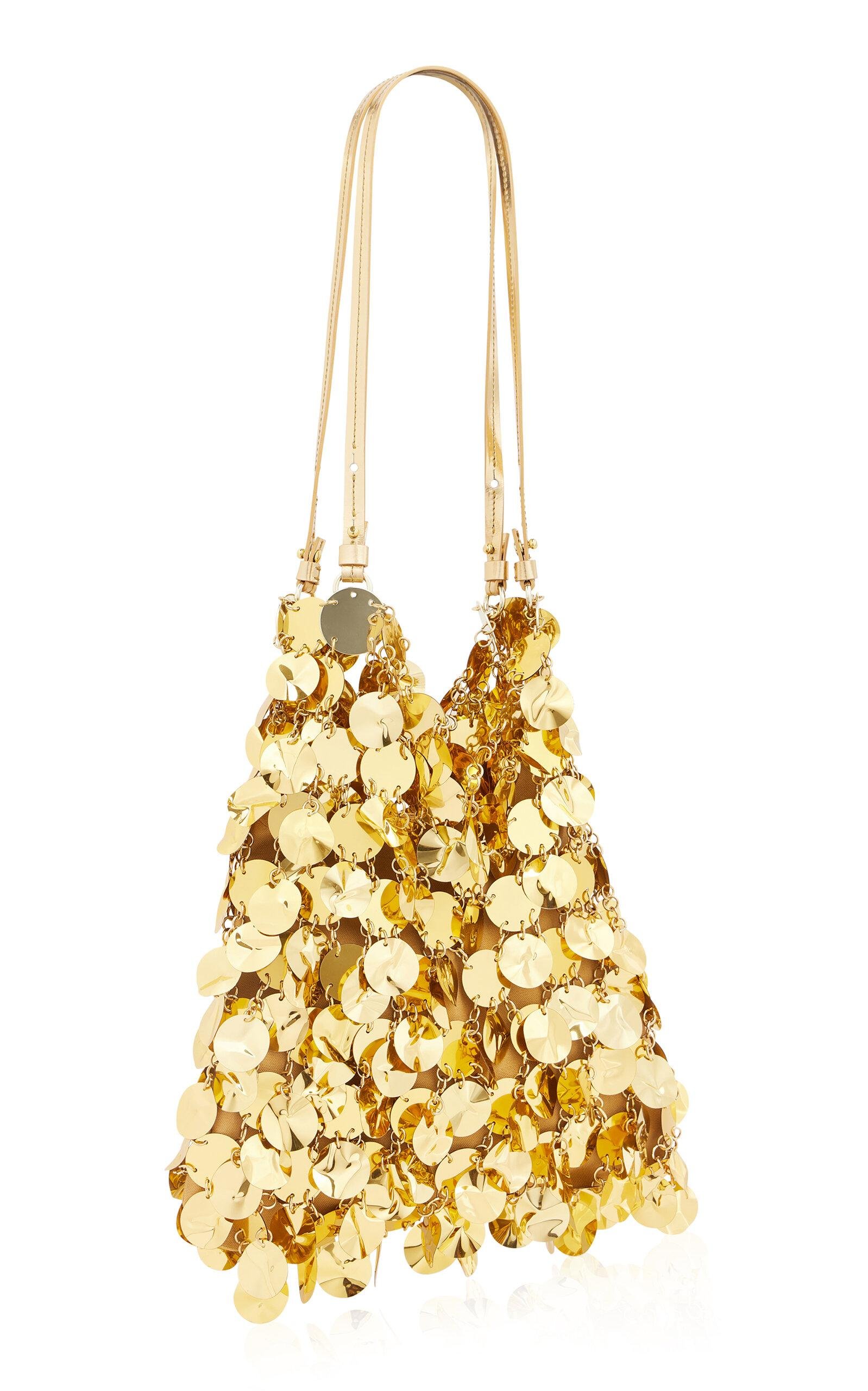 Rabanne - XL Sparkle Gold-Tone Paillette Hobo bag - Gold - OS - Moda Operandi by RABANNE