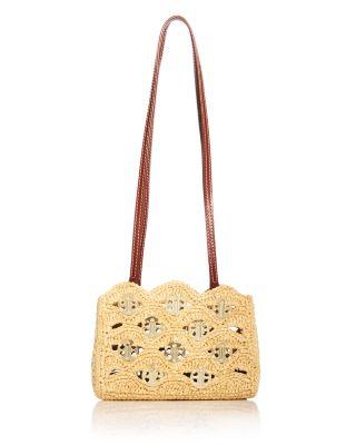 Raffia Embellished Shoulder Bag by RABANNE