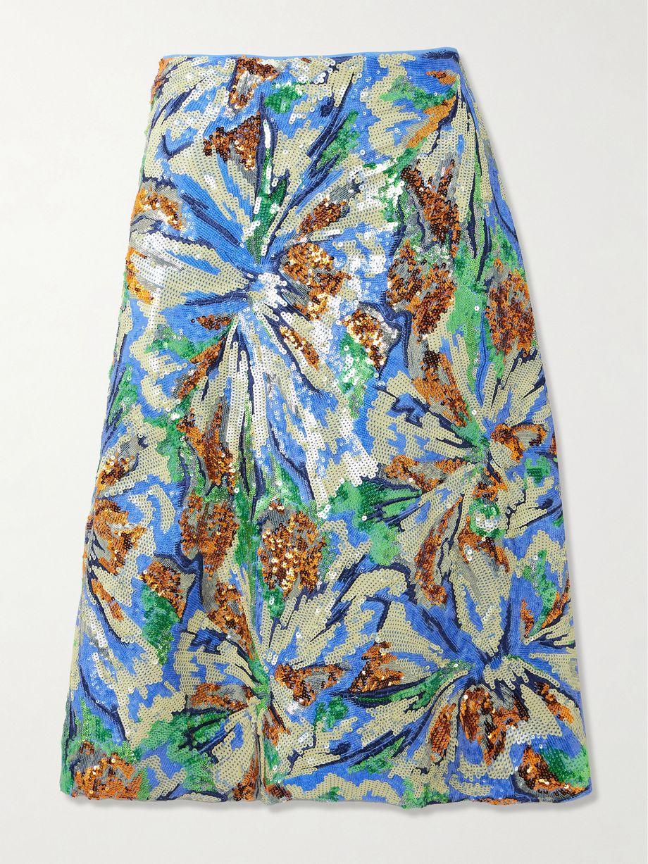 Sequined crepe midi skirt by RABANNE