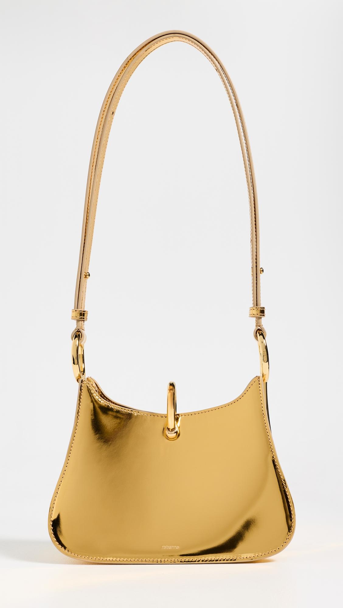 Small Ring Leather Bag by RABANNE