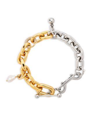 Two-Tone Charm Necklace by RABANNE