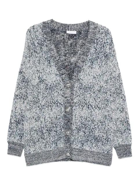 V-neck button-front cardigan by RABANNE