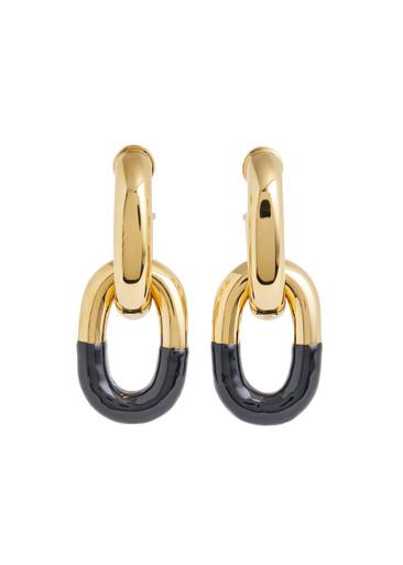 XL Link drop earrings by RABANNE