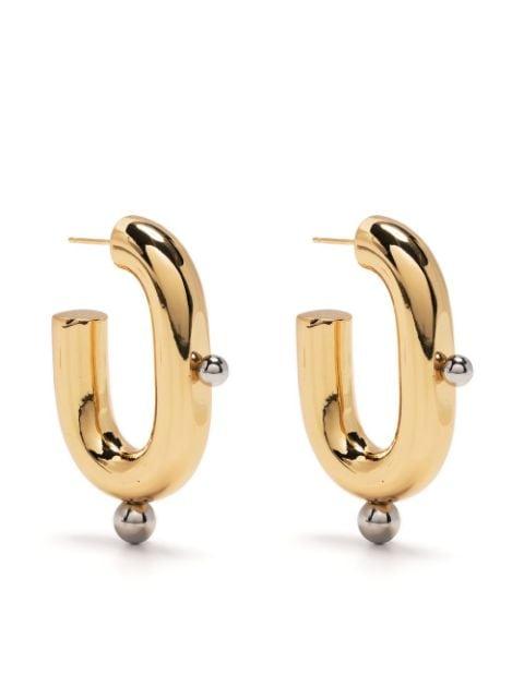 XL Link hoop earrings by RABANNE