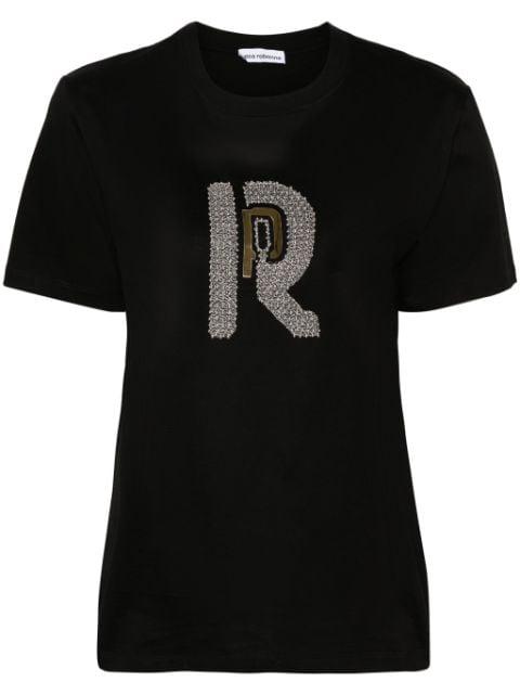 bead-embellished cotton T-shirt by RABANNE