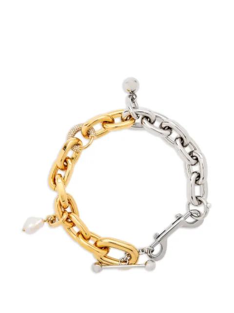 bi-colour link necklace by RABANNE