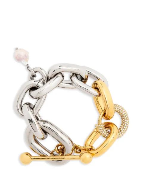 bicolor link pendant bracelet by RABANNE