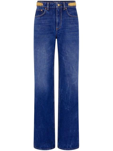 boyfriend jeans with charm detail by RABANNE