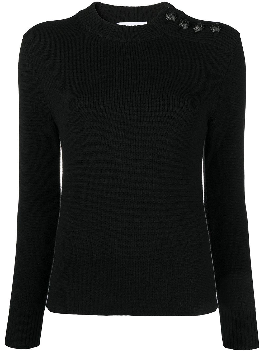 buttoned mock-neck sweater by RABANNE