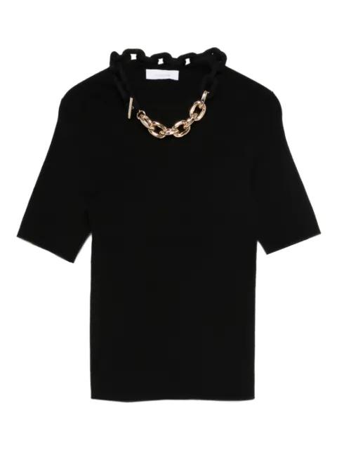 chain-detail T-shirt by RABANNE