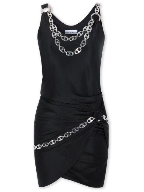 chain embellished mini dress by RABANNE
