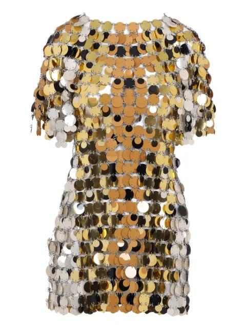 chainmail-embellished mini dress by RABANNE
