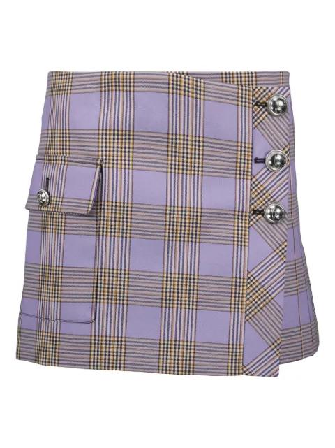 checked pleated skirt by RABANNE