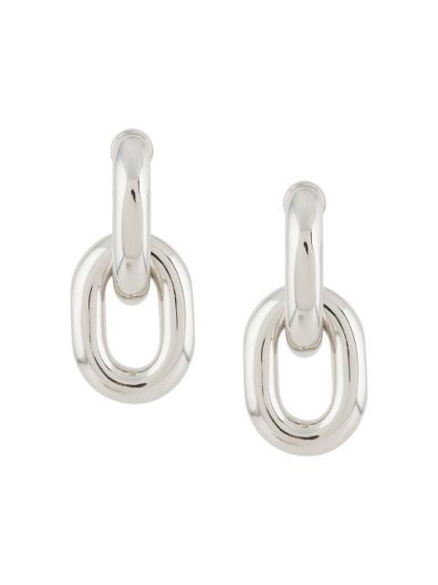 chunky drop-chain earrings by RABANNE