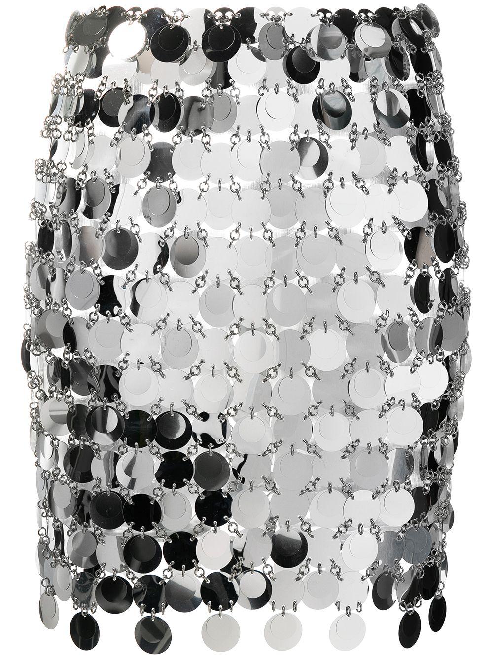 circular-discs mini skirt by RABANNE