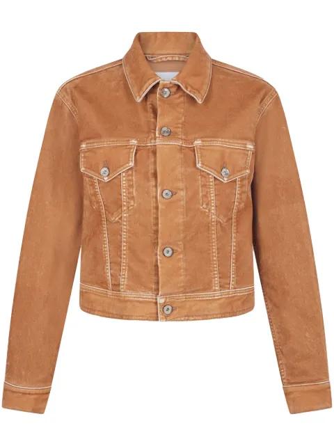 contrast-stitching jacket by RABANNE
