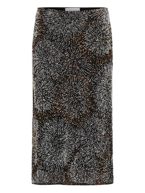 crepe embroidered pearl skirt by RABANNE