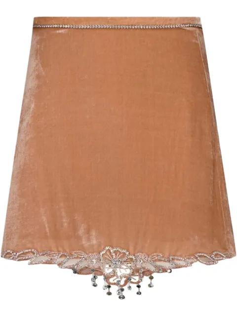 crystal-embellished skirt by RABANNE