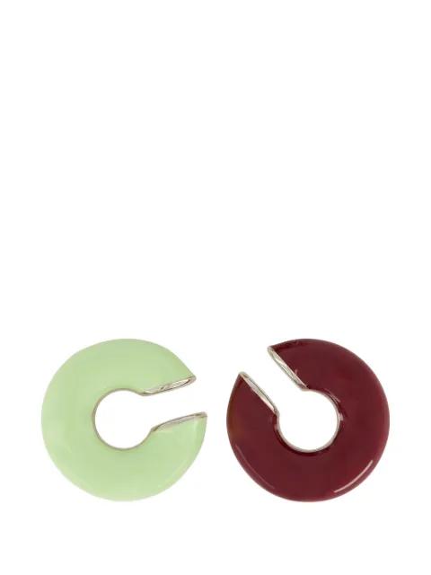 crystal-embellished studded earcuffs (set of three) by RABANNE