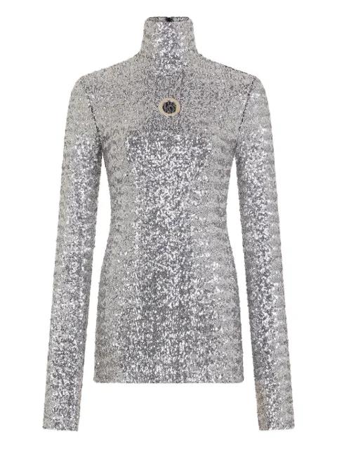 cut-out long-sleeved top by RABANNE