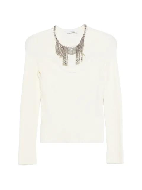 cutout long-sleeve blouse by RABANNE