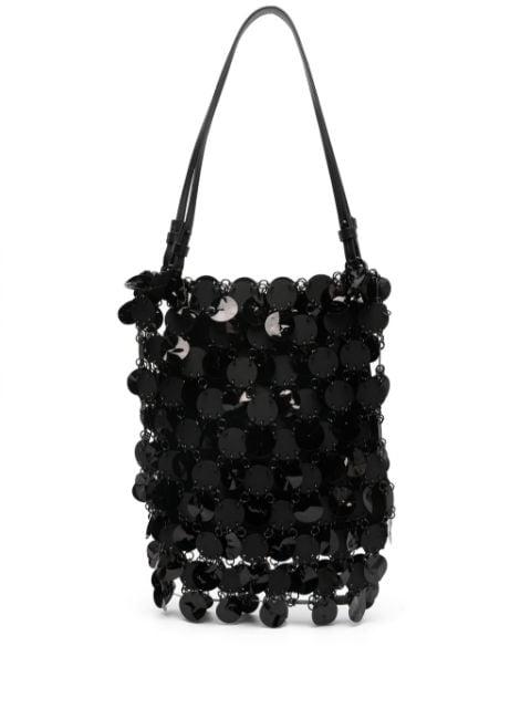 disc-embellished tote bag by RABANNE