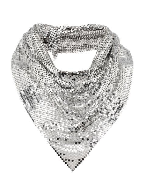 draped mesh necklace by RABANNE