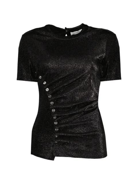 draped press-stud top by RABANNE