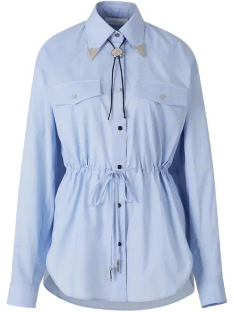 drawstring-waist shirt by RABANNE