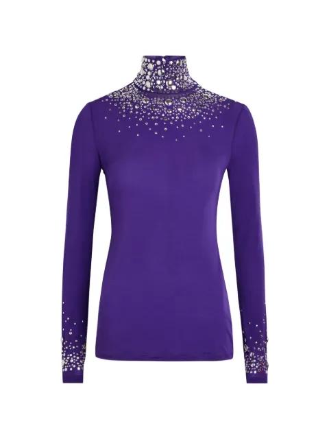 embellished roll neck top by RABANNE
