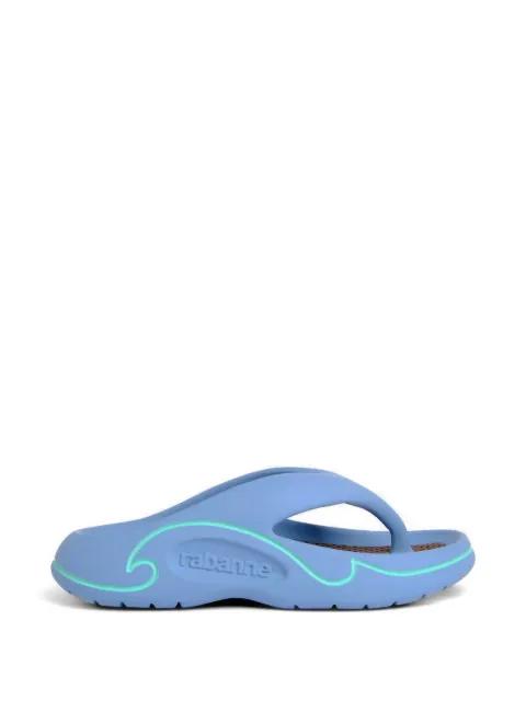 embossed-logo thong-strap flip-flops by RABANNE