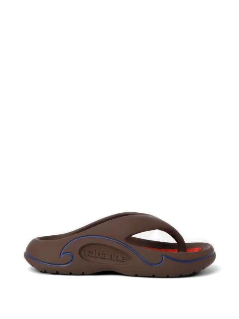 embossed-logo thong-strap flip-flops by RABANNE
