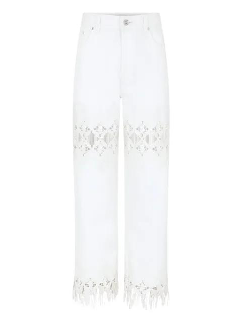 embroidered fringed trousers by RABANNE