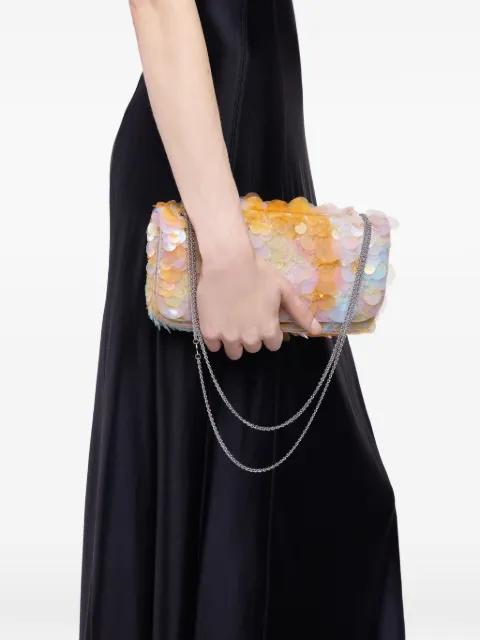 embroidered-sequin shoulder bag by RABANNE