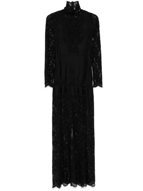 floral lace-appliqué maxi dress by RABANNE