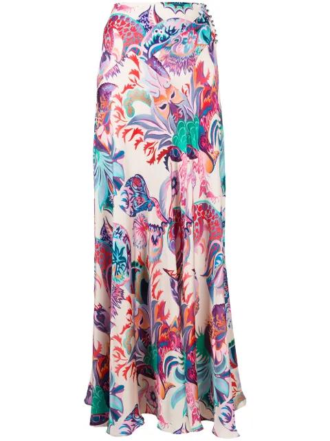 floral print maxi skirt by RABANNE