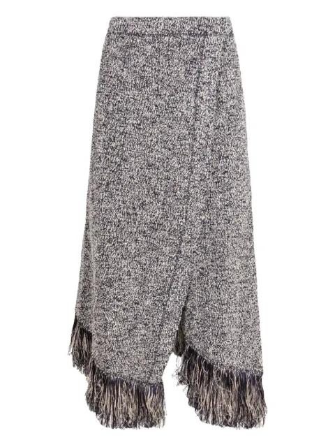 fringed asymmetric skirt by RABANNE