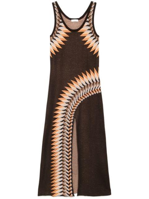 graphic print maxi dress by RABANNE