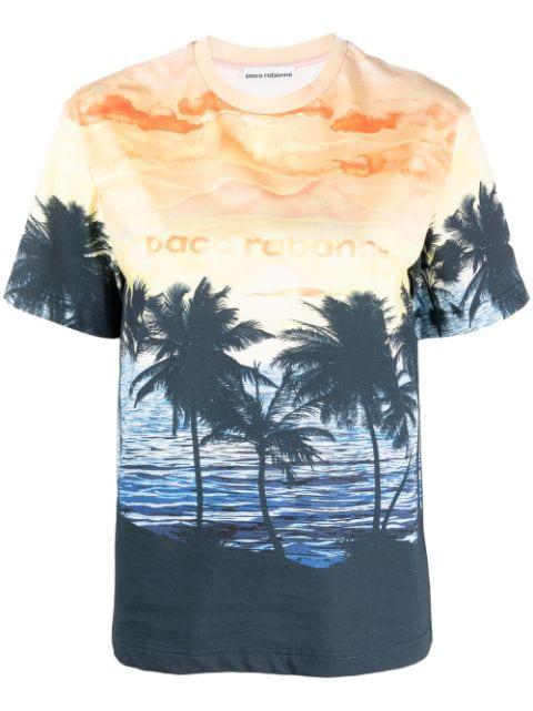 graphic-print organic cotton T-shirt by RABANNE