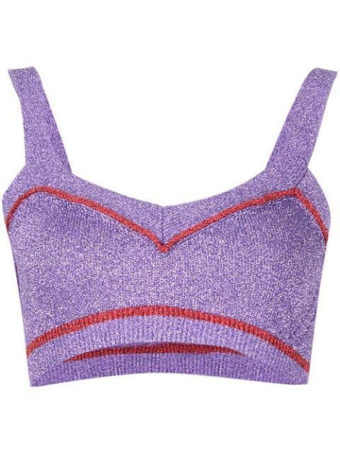 knitted crop top by RABANNE