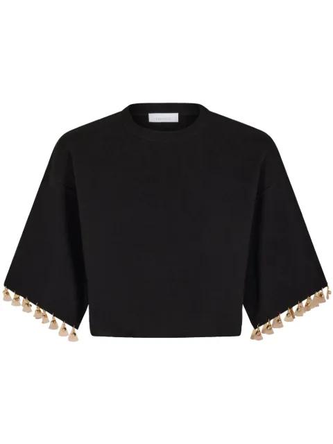 knitted cropped T-shirt by RABANNE