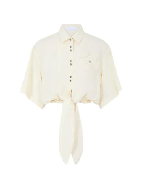 knot-detail shirt by RABANNE
