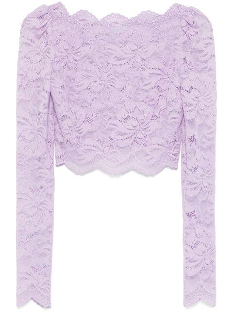 lace crop top by RABANNE