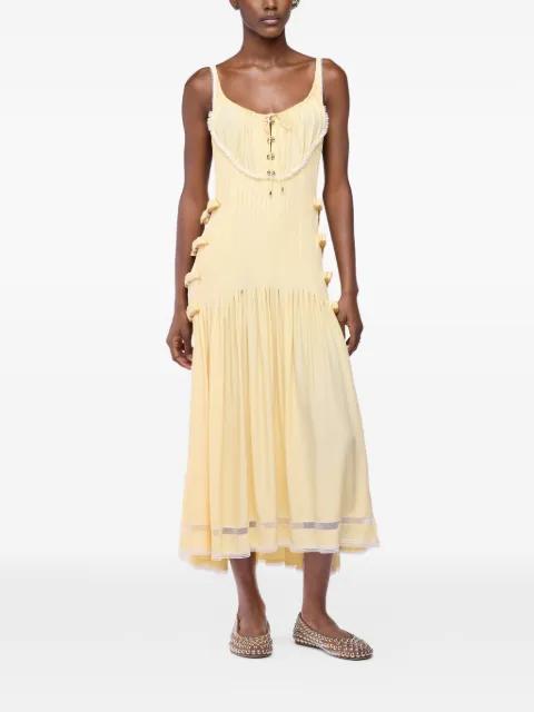 lace-trim midi dress by RABANNE