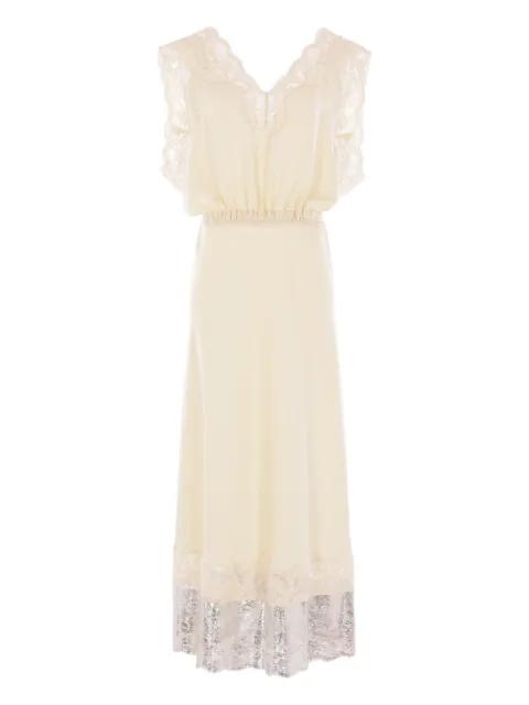 lace-trimmed midi dress by RABANNE