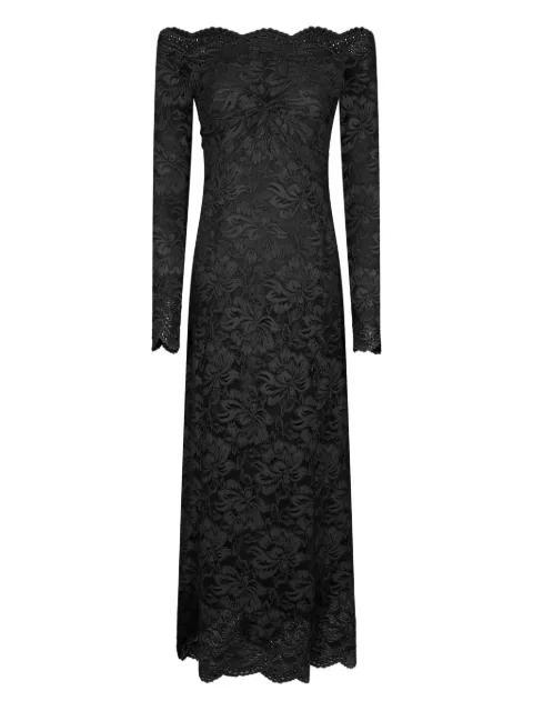 laced floral-print maxi dress by RABANNE