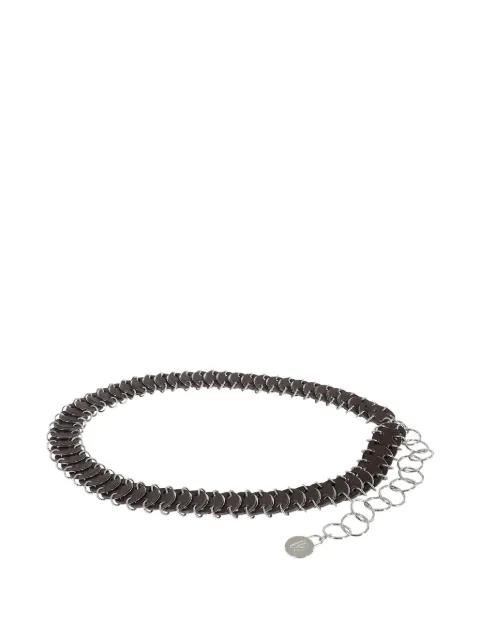 leather-chain belt by RABANNE
