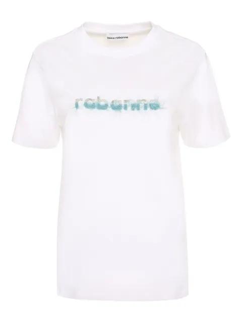 logo-detail crew-neck T-shirt by RABANNE